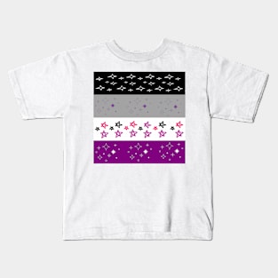 Abstract asexual pride Kids T-Shirt